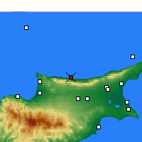 Nearby Forecast Locations - Kyrenia - Mapa