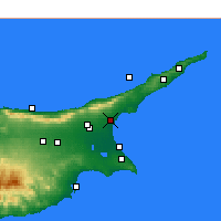 Nearby Forecast Locations - Trikomo - Mapa