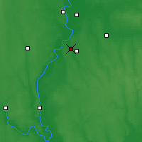 Nearby Forecast Locations - Vyksa - Mapa