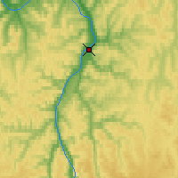 Nearby Forecast Locations - Dzhikimda - Mapa