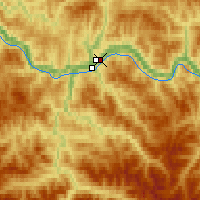 Nearby Forecast Locations - Bodajbo - Mapa
