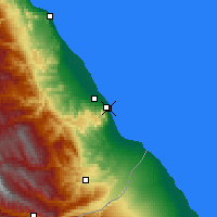 Nearby Forecast Locations - Derbent - Mapa