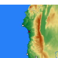Nearby Forecast Locations - Jableh - Mapa