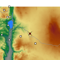 Nearby Forecast Locations - Dar'á - Mapa