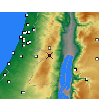 Nearby Forecast Locations - Jeruzalém - Mapa