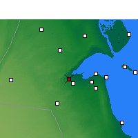 Nearby Forecast Locations - Al Jahra - Mapa