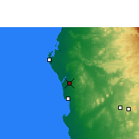 Nearby Forecast Locations - Džidda - Mapa