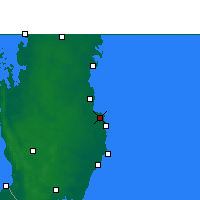 Nearby Forecast Locations - Dauhá - Mapa