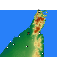 Nearby Forecast Locations - Rás al-Chajma - Mapa