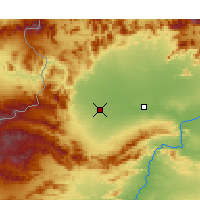 Nearby Forecast Locations - Péšávar - Mapa