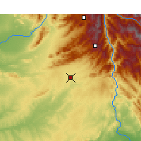 Nearby Forecast Locations - Islámábád - Mapa