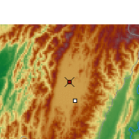 Nearby Forecast Locations - Imphál - Mapa