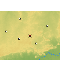 Nearby Forecast Locations - Bhópál - Mapa