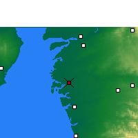 Nearby Forecast Locations - Súrat - Mapa