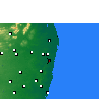 Nearby Forecast Locations - Čennaí - Mapa