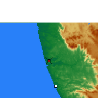 Nearby Forecast Locations - Mangalúr - Mapa