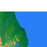 Nearby Forecast Locations - Batticaloa - Mapa