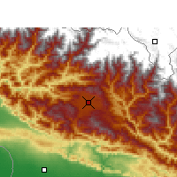 Nearby Forecast Locations - Káthmándú - Mapa