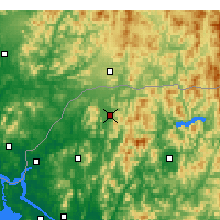 Nearby Forecast Locations - Čchorwon - Mapa