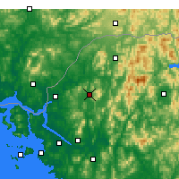 Nearby Forecast Locations - Tongdučchon - Mapa