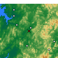 Nearby Forecast Locations - Čchongdžu - Mapa