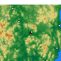 Nearby Forecast Locations - Tegu - Mapa