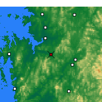 Nearby Forecast Locations - Čchonan - Mapa