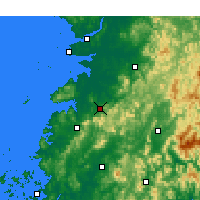 Nearby Forecast Locations - Čongup - Mapa