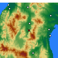 Nearby Forecast Locations - Jamagata - Mapa