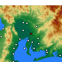 Nearby Forecast Locations - Nagoja - Mapa