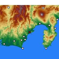 Nearby Forecast Locations - Šizuoka - Mapa