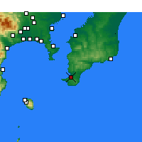 Nearby Forecast Locations - Tatejama - Mapa