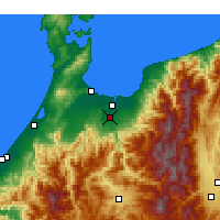 Nearby Forecast Locations - Tojama Letiště - Mapa