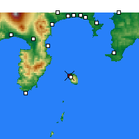 Nearby Forecast Locations - Oshima (Letiště) - Mapa