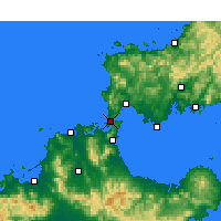Nearby Forecast Locations - Šimonoseki - Mapa