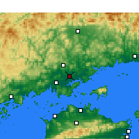 Nearby Forecast Locations - Okajama - Mapa
