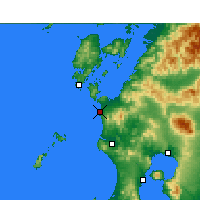 Nearby Forecast Locations - Akune - Mapa