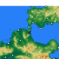 Nearby Forecast Locations - Kitakjúšú - Mapa