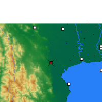 Nearby Forecast Locations - Ratchaburi - Mapa