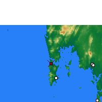 Nearby Forecast Locations - Phuket Intl. Airport - Mapa
