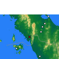 Nearby Forecast Locations - Satun - Mapa