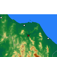 Nearby Forecast Locations - Yala - Mapa