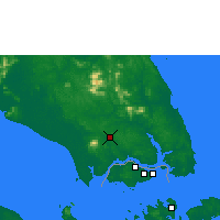 Nearby Forecast Locations - Johore Bharu/Senai - Mapa