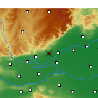 Nearby Forecast Locations - Ťiao-cuo - Mapa