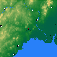 Nearby Forecast Locations - Ťin-čou - Mapa