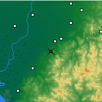 Nearby Forecast Locations - An-šan - Mapa