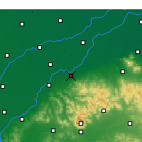Nearby Forecast Locations - Ťi-nan - Mapa