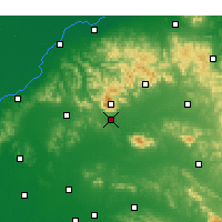 Nearby Forecast Locations - Tchaj-an - Mapa