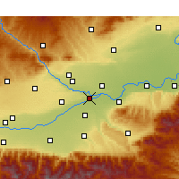 Nearby Forecast Locations - Jinghe - Mapa