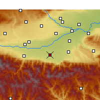 Nearby Forecast Locations - Huyi - Mapa